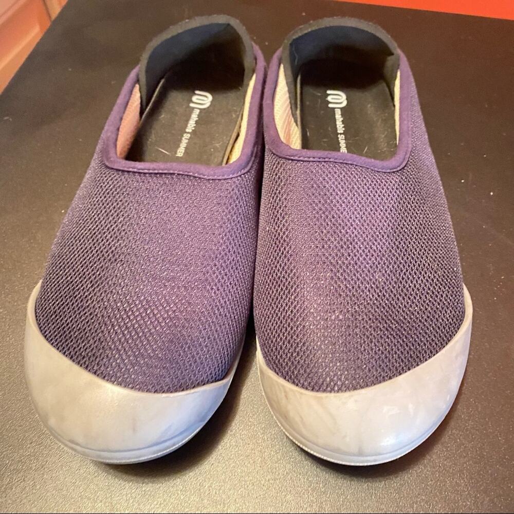 Mahabis Classic Slippers Womens 37 Flats Slip On Nayy Fabric Low Comfort 7